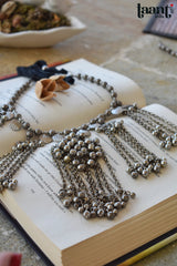 German Silver Waterfall Style Bohemian Necklace