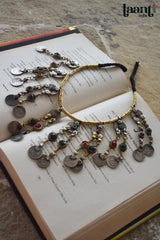 Afghani Handcrafted Coin necklace with Sones Embelishments