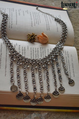 German Silver Waterfall Strand Choker