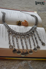 German Silver Waterfall Strand Choker