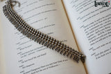 German Silver Floral Leaves Emboosed Choker